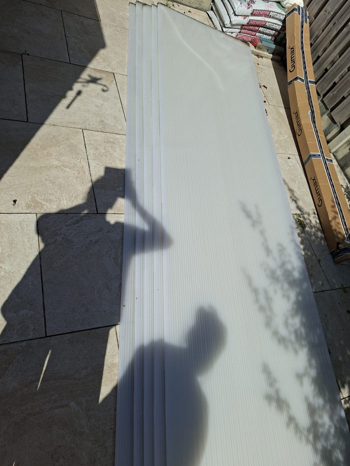Transparante polycarbonaat platen voor overkapping, Ophalen, Gebruikt, Overige materialen, 20 tot 50 mm