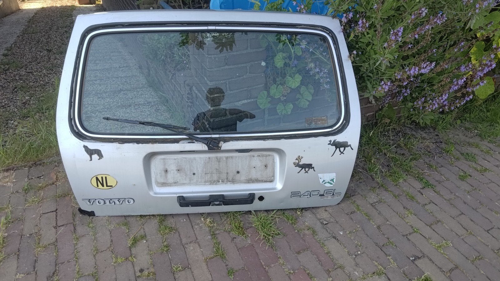 Achterklep Volvo 240 - Slechte staat, voor onderdelen, Auto-onderdelen, Carrosserie en Plaatwerk, Achterklep, Volvo, Achter, Gebruikt