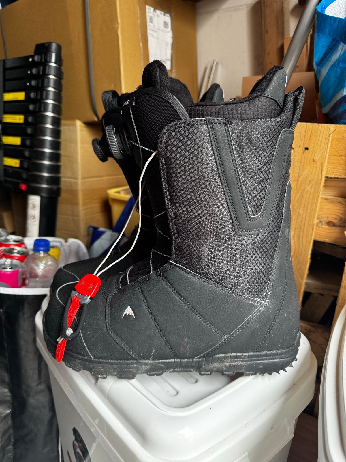 Burton Moto Snowboardschoenen - Maat 10.5M, Ophalen of Verzenden, Gebruikt, Snowboots