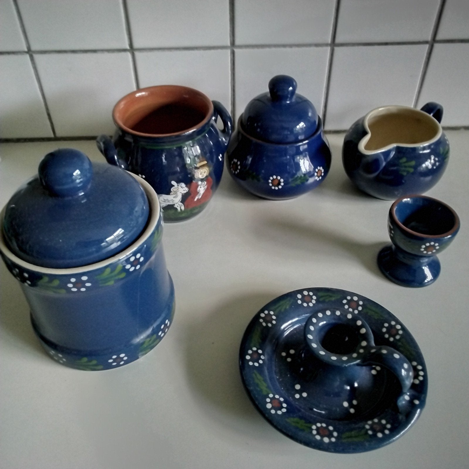 Set van duits aardewerk ( beiers), Ophalen of Verzenden, Aardewerk, Overige stijlen