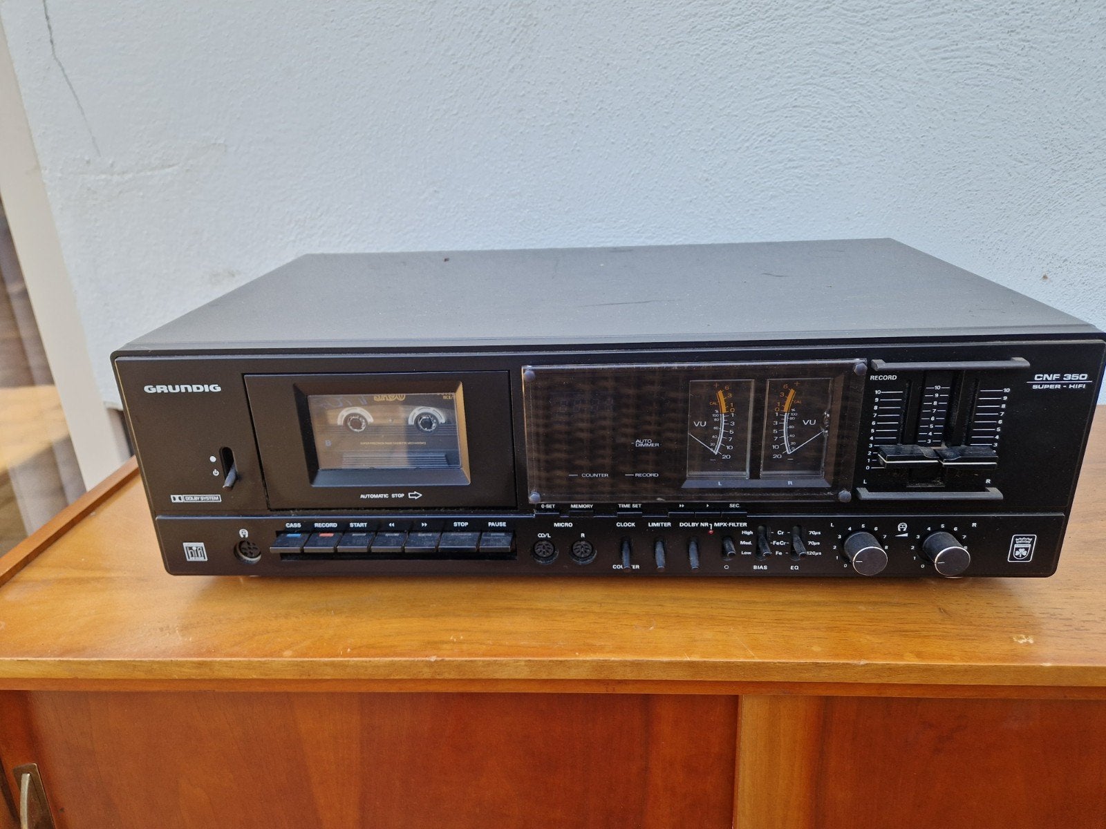 Grundig CNF 350 Cassettedeck - Voor de handige klusser, Overige merken, Enkel, Ophalen of Verzenden, Grundig
