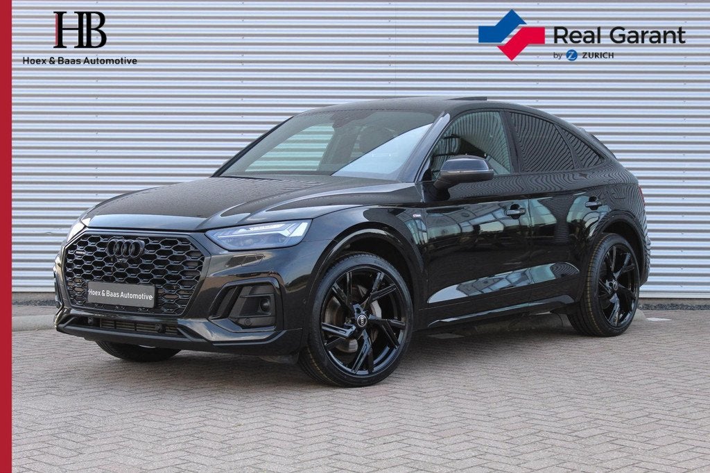 Audi Q5 Sportback 55 TFSIe S edition/Pano/RS Stoel/360/B&O, Automaat, Gebruikt, Zwart, 4 cilinders