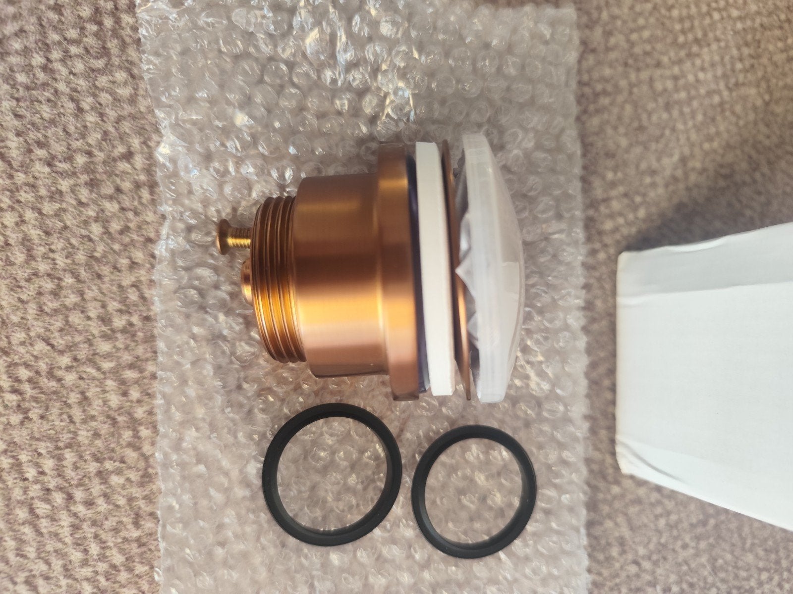 Trisline design afvoerplug met pop up, Koper, Trisline, Nieuw, Ophalen of Verzenden