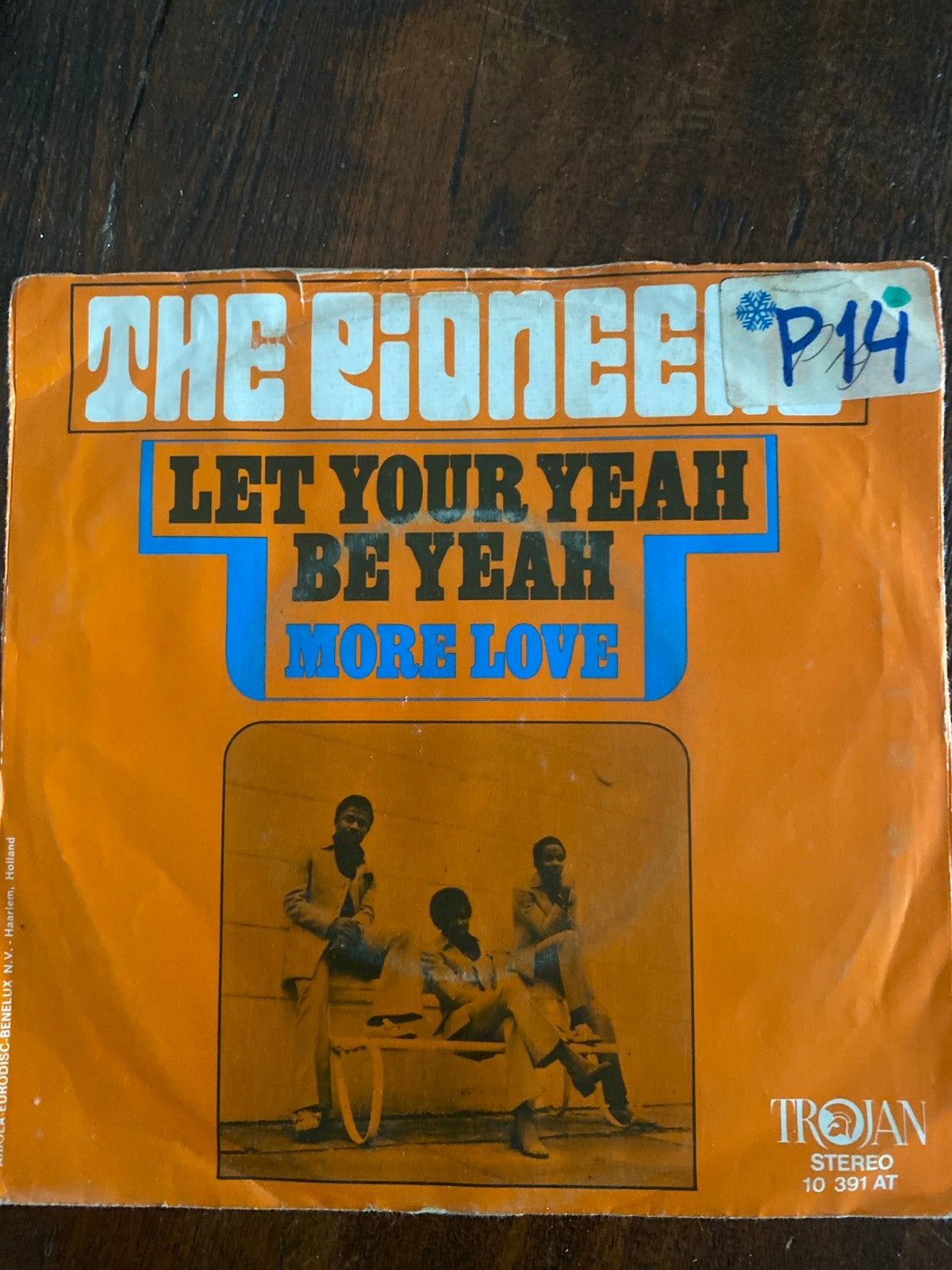 The Pioneers - Let Your Yeah Be Yeah / More Love (Vinyl), Cd's en Dvd's, Gebruikt, Originele persing, 7 inch, Ophalen of Verzenden