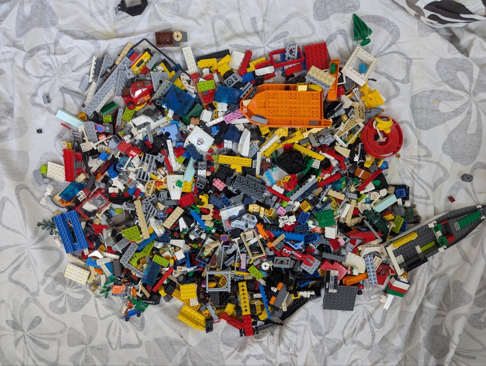 Grote partij originele LEGO 8 kg met veel minifiguren,, Overige thema's, Lego, Overige typen, Ophalen of Verzenden