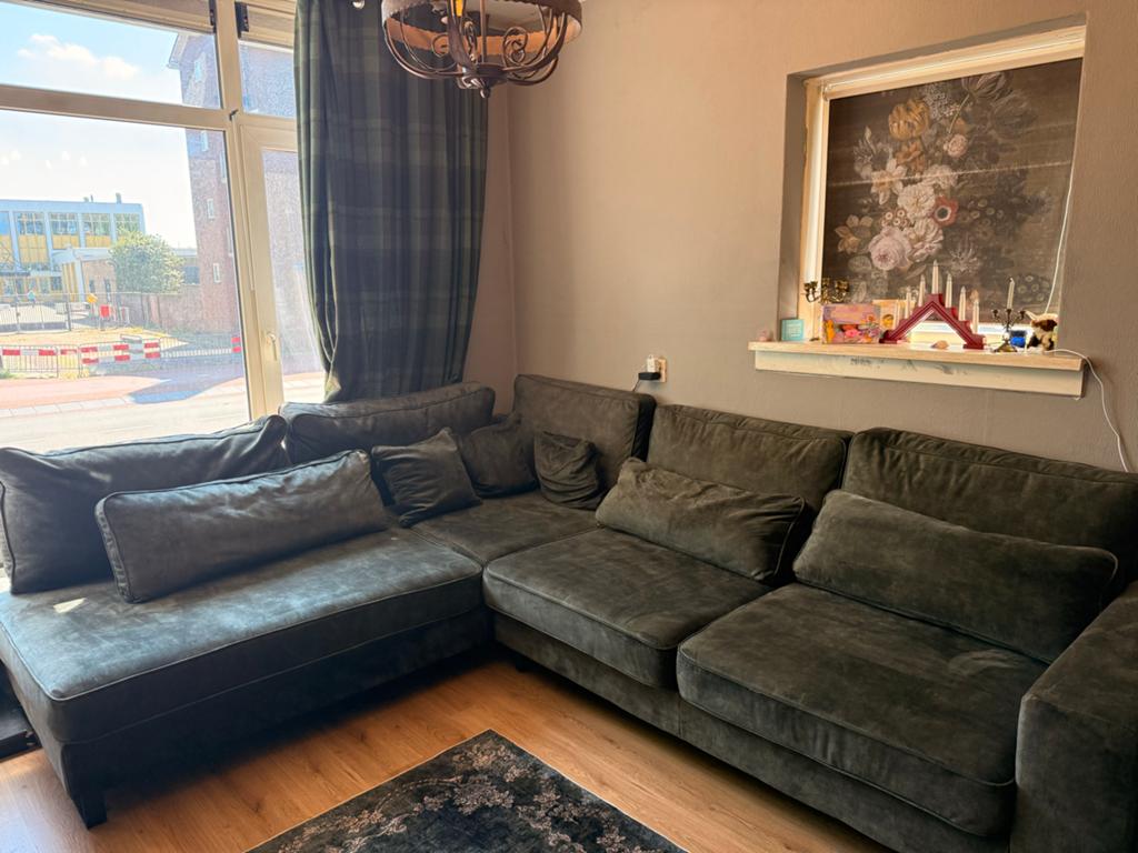Ameubel bank Naarden Ottomaan Groot +3 zits, Ophalen, Gebruikt, Hoekbank, 300 cm of meer