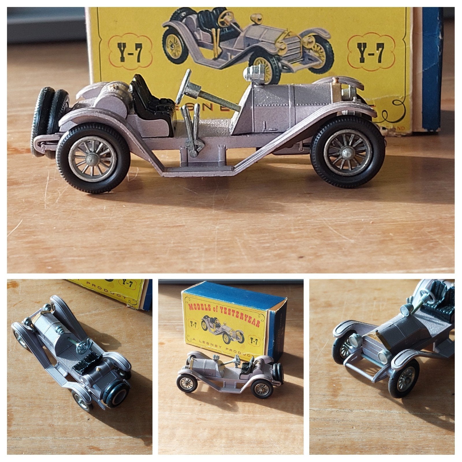 Lesney Models of Yesteryear Y-7-2 Mercer Lila, Ophalen of Verzenden, Zo goed als nieuw, Auto