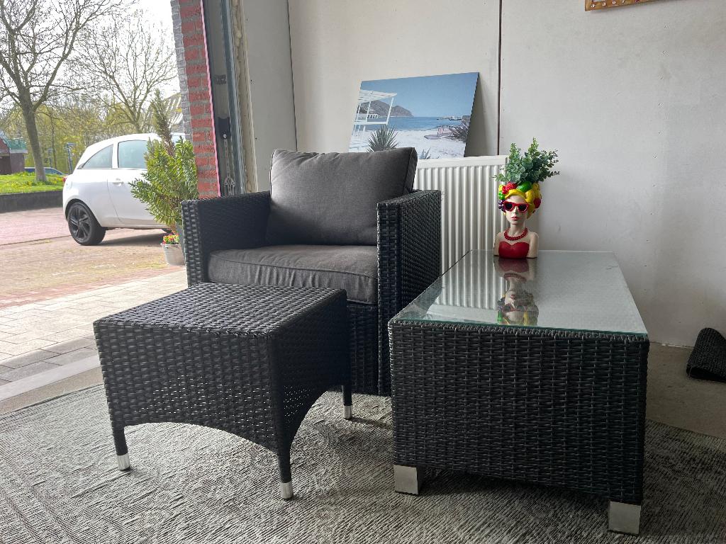 Tuinmeubelen, Stoel, Zo goed als nieuw, Loungeset, Wicker