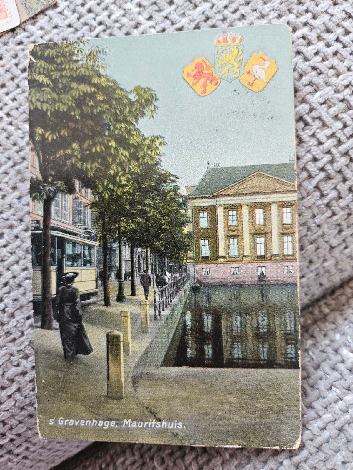 s Gravenhage, Mauritshuis / tram 1911, Ophalen of Verzenden, Voor 1920, Gelopen, Zuid-Holland