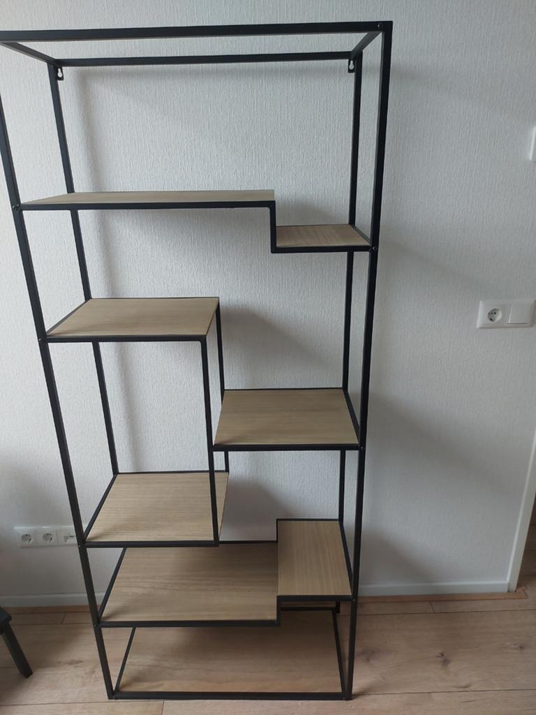 Industrieel wandrek 170 hoog  72cm breed  32cm diep, Ophalen, Zo goed als nieuw