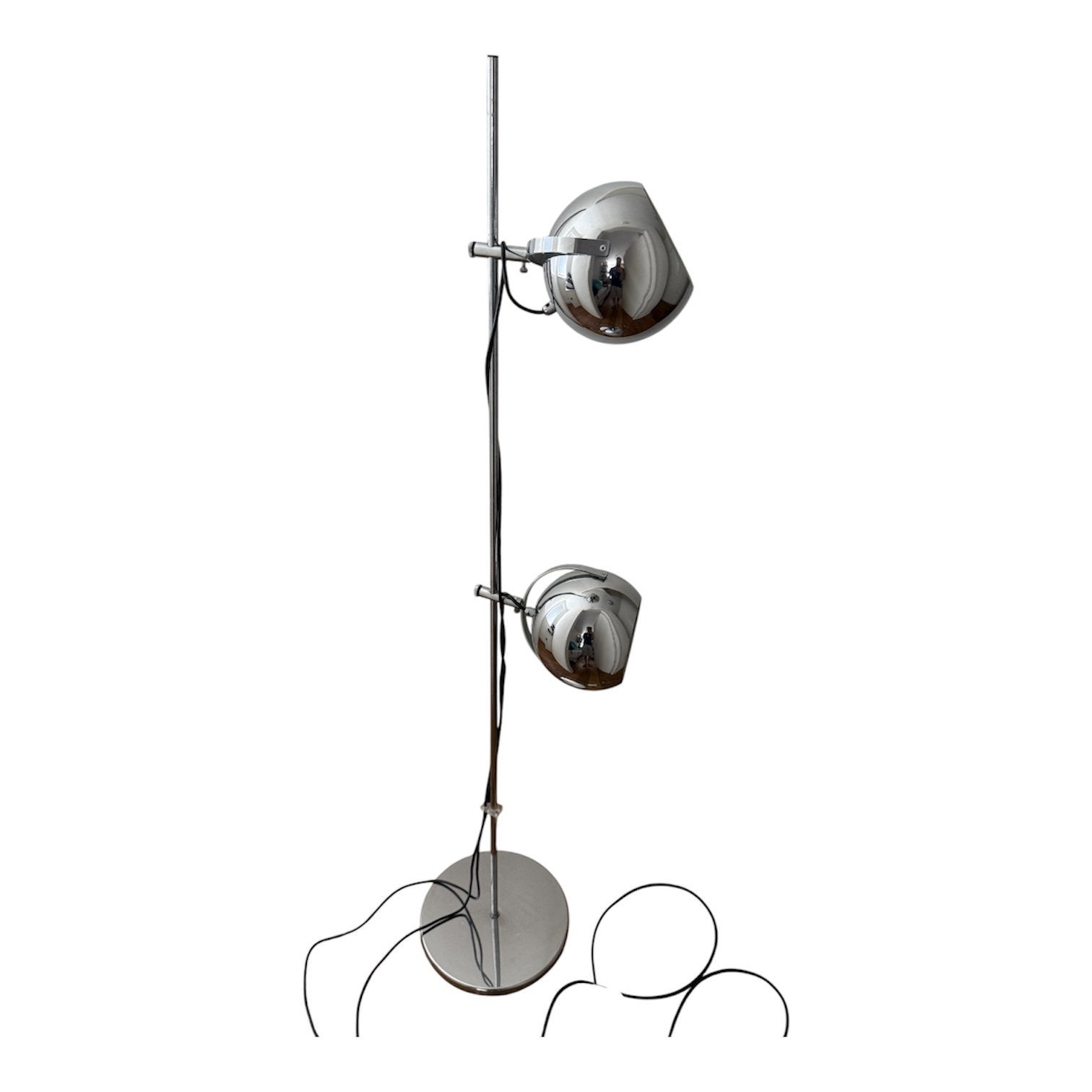Gepo vintage vloerlamp met schakelaar, Huis en Inrichting, Lampen | Vloerlampen, Ophalen, Gebruikt, Vintage, Metaal