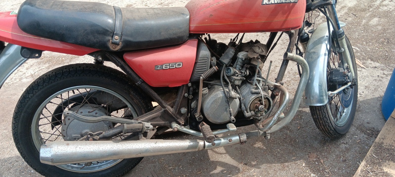 Kawazaki z 650  donor of opknap, Ophalen