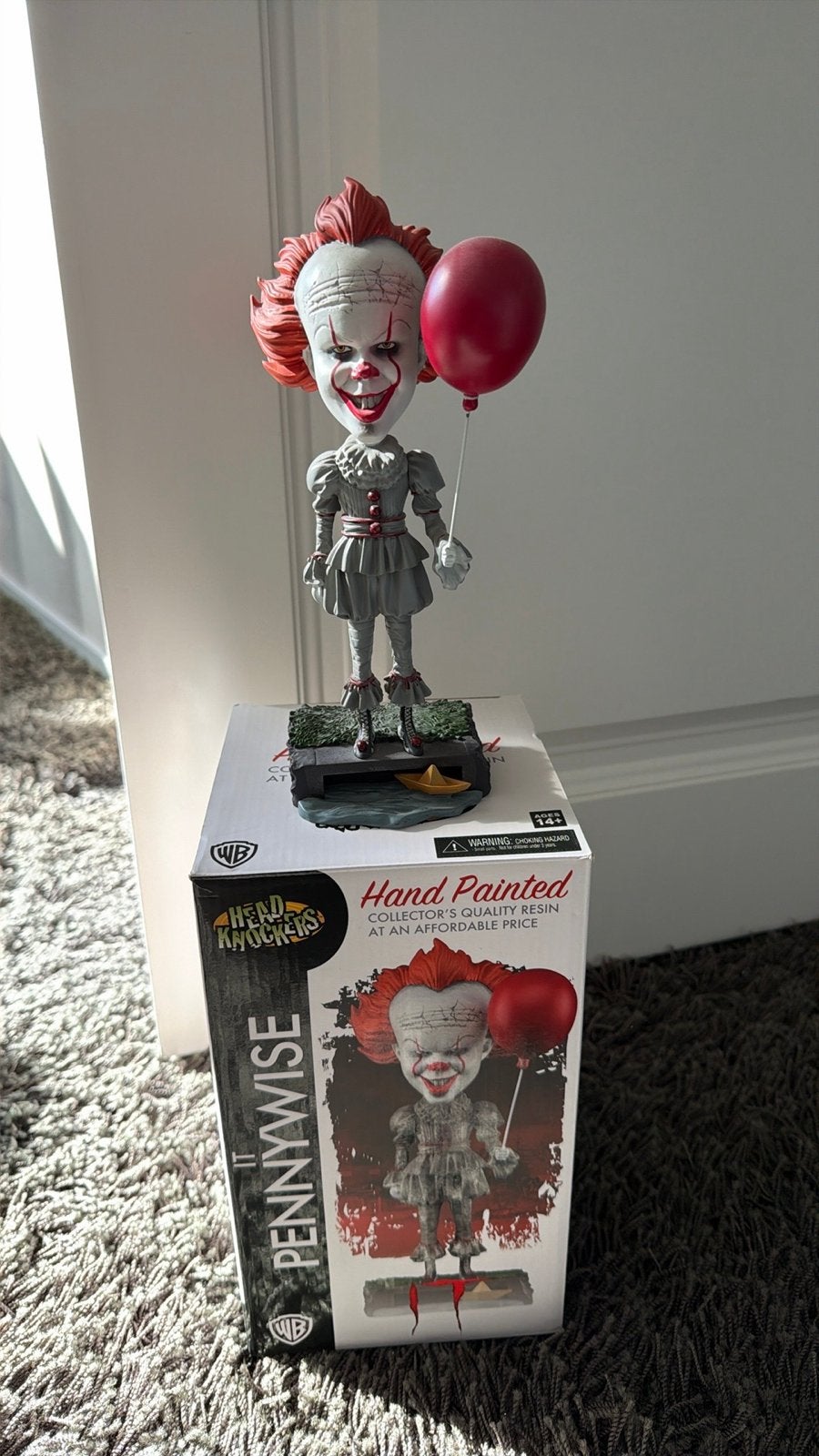 IT Pennywise Head Knocker - NECA - Zo goed als nieuw, Ophalen of Verzenden, Zo goed als nieuw