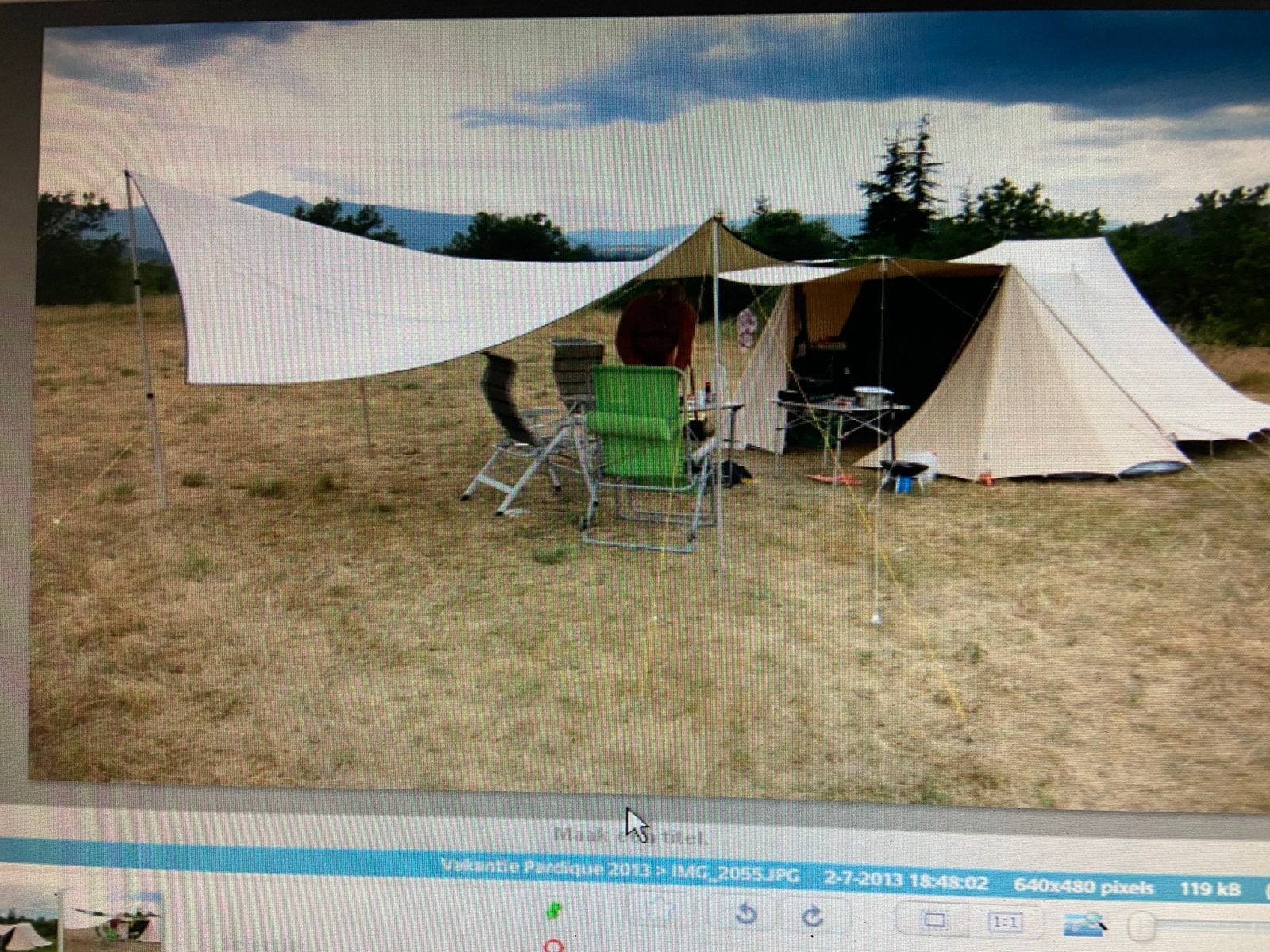 De Waard tent type zilvermeeuw, Caravans en Kamperen, Tenten, Ophalen, Gebruikt, Tot en met 4