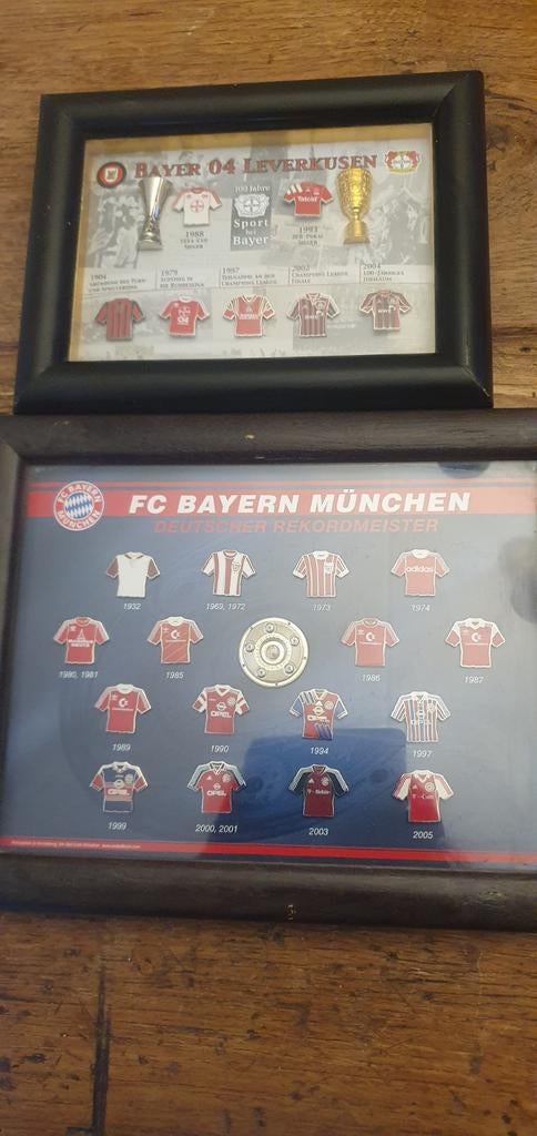Lijsten FC Bayern München met pins van shirts, Verzamelen, Sportartikelen en Voetbal, Ophalen of Verzenden, Zo goed als nieuw