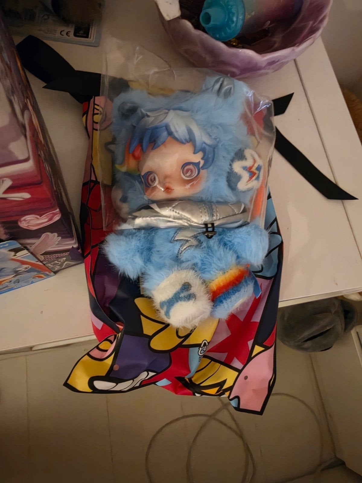 skull panda rainbow dash my little pony, Kinderen en Baby's, Speelgoed | Poppen, Ophalen of Verzenden