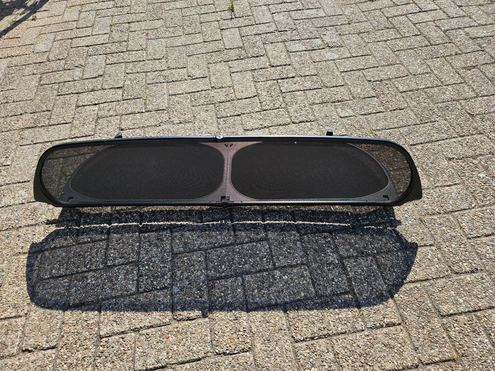 windvanger mercedes E cabriolet, Ophalen