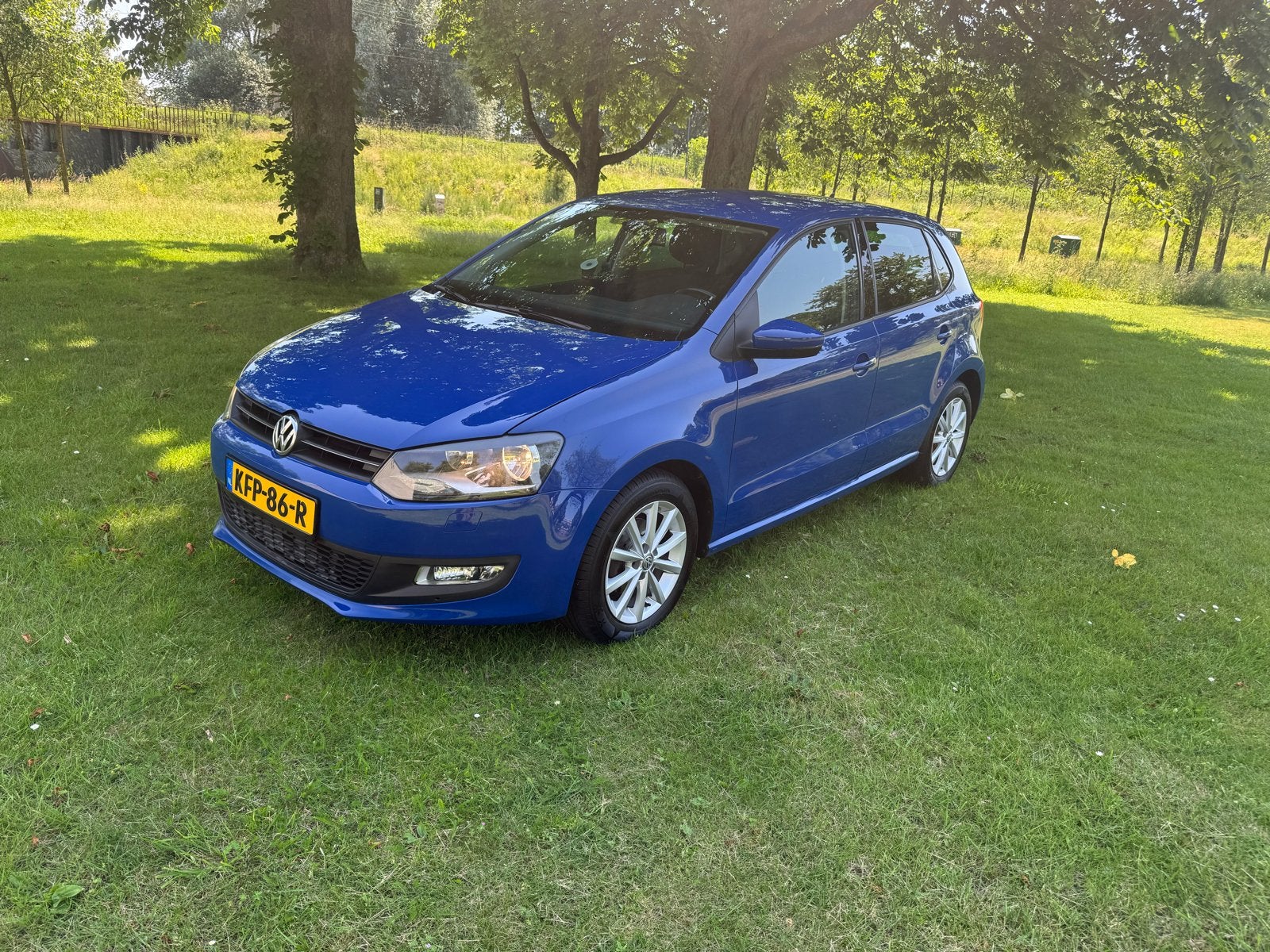 VW Polo 1.2 2010 APK Airco PDC Stoelverwarming Nieuw Ketting, Voorwielaandrijving, Blauw, 1198 cc, Handgeschakeld