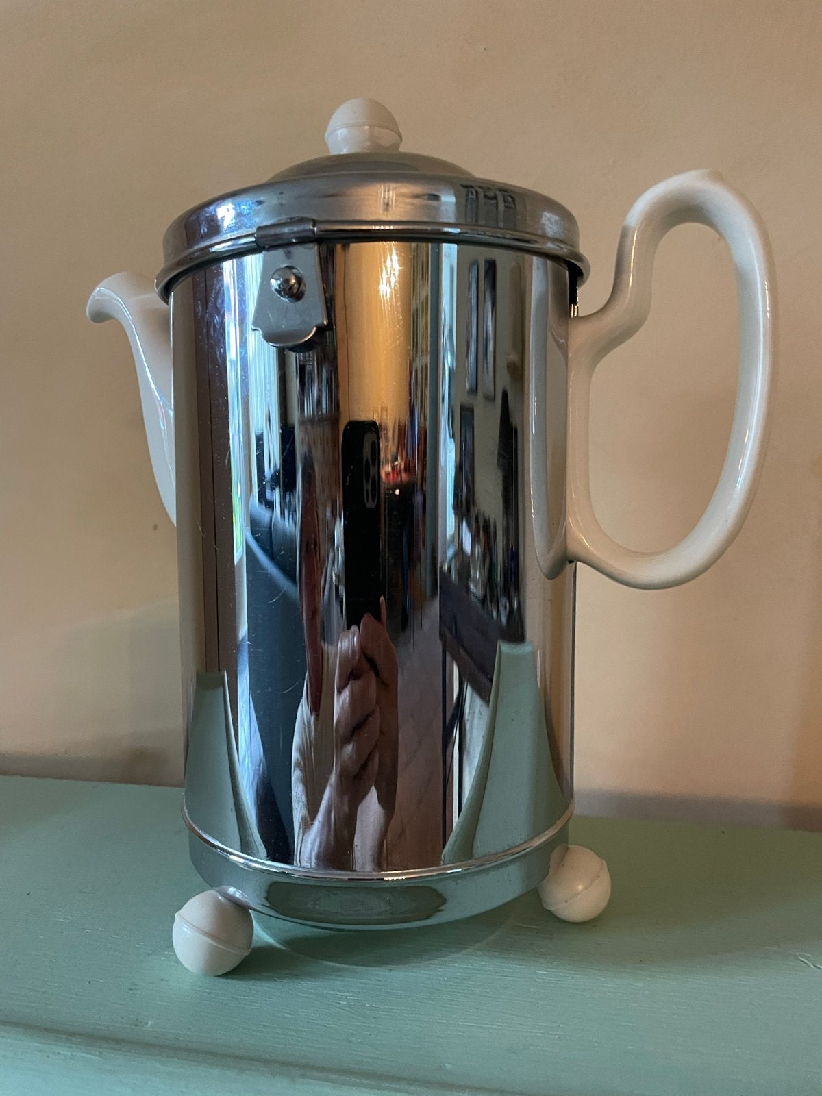 Vintage Art Deco koffiekan /mantelkan Benraad Petrus Regout, Ophalen of Verzenden
