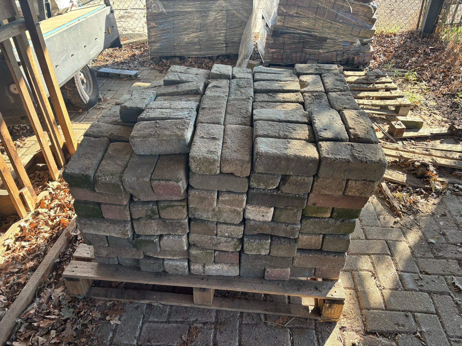 Betonklinkers 10,5x21x8cm - 14m2, Ophalen, Overige materialen, Gebruikt, Overige typen