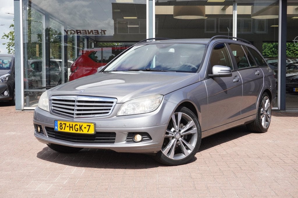 Mercedes-Benz C-klasse Estate 180 K Business Class Handgesch, Auto's, Mercedes-Benz, 13 km/l, Gebruikt, Zwart, 1435 kg