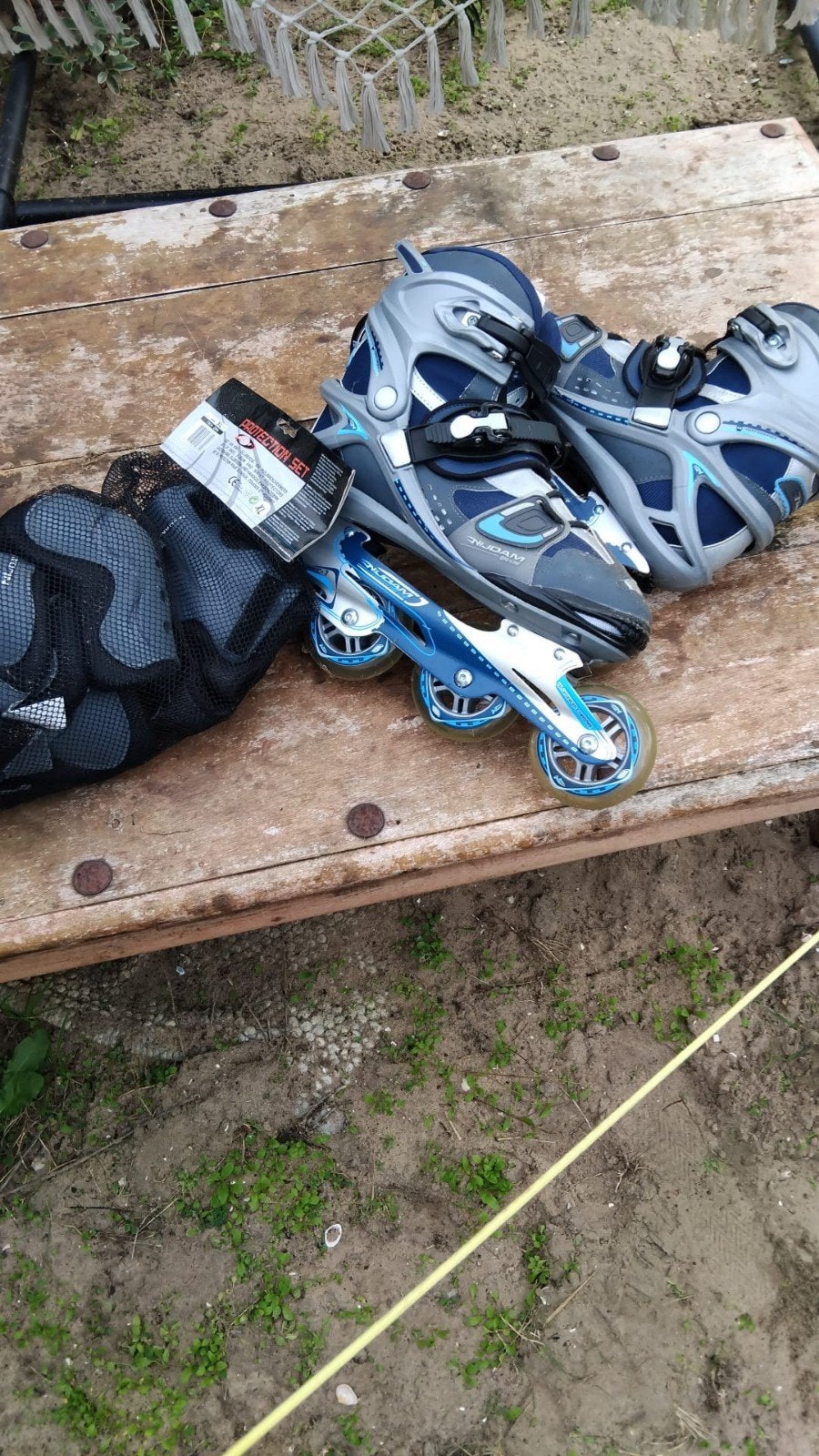 Rollerblades maat 43 met beschermers, Ophalen of Verzenden, Zo goed als nieuw, Dames