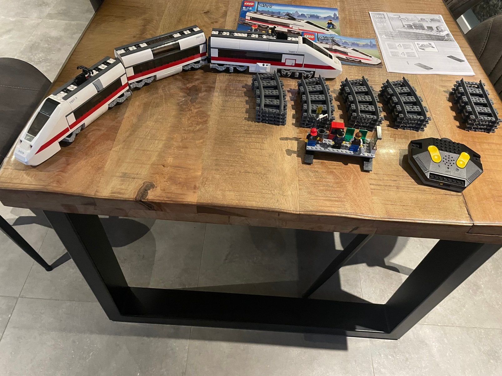 Lego city trein 7897 helemaal compleet + handleiding, Ophalen of Verzenden, Zo goed als nieuw