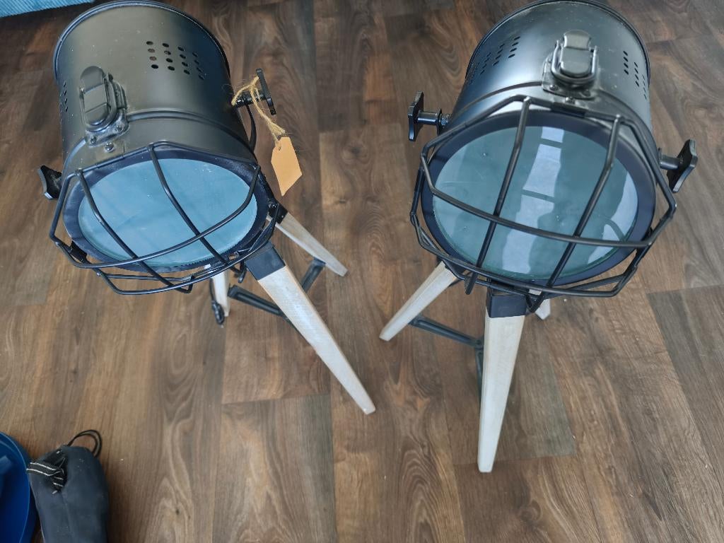 Staande lampen (2 stuks), Ophalen, Zie foto's .., Zo goed als nieuw, Minder dan 100 cm
