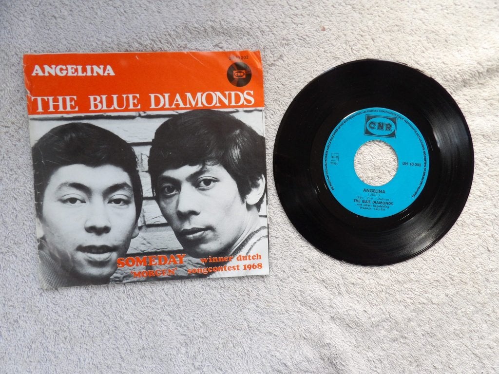 The Blue Diamonds - angelina ( sixties ), Gebruikt, 7 inch, Ophalen of Verzenden, Pop