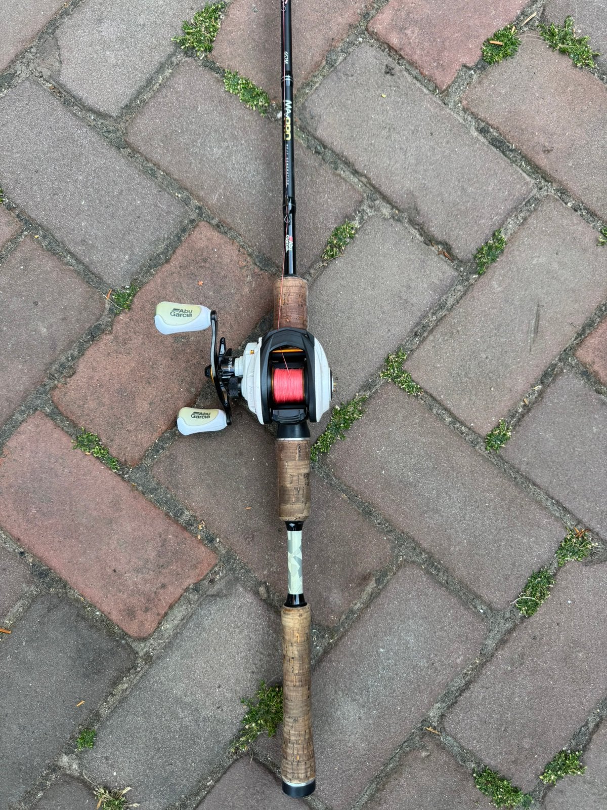 Abu Garcia reel hengel, Ophalen, Zo goed als nieuw, Complete hengel