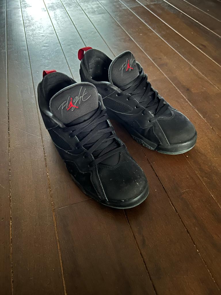 Nike Air Jordan Flight 7 sneakers - Zwart met rood, Ophalen of Verzenden, Gedragen, Zwart, Sneakers of Gympen