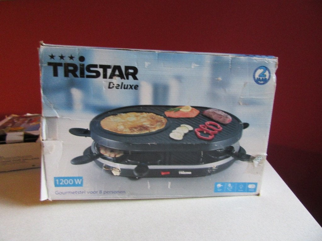 gourmetstel tristar deluxe   voor 5 euro, Ophalen, Nieuw, 8 personen of meer