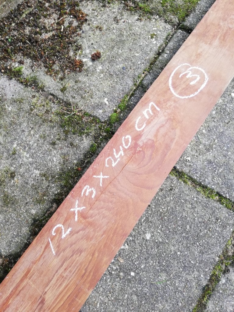 Hard hout, Ophalen, Zo goed als nieuw, Hardhout, 250 cm of meer