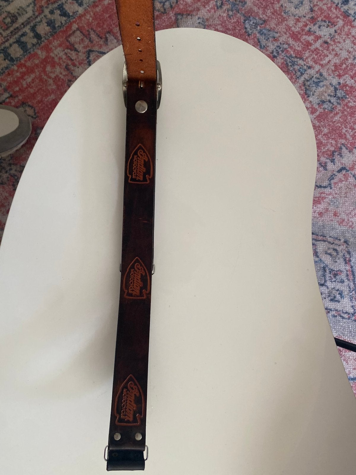Leren heren riem. Indian motocycle, Ophalen of Verzenden, Nieuw zonder kaartje, Heren, Overige typen