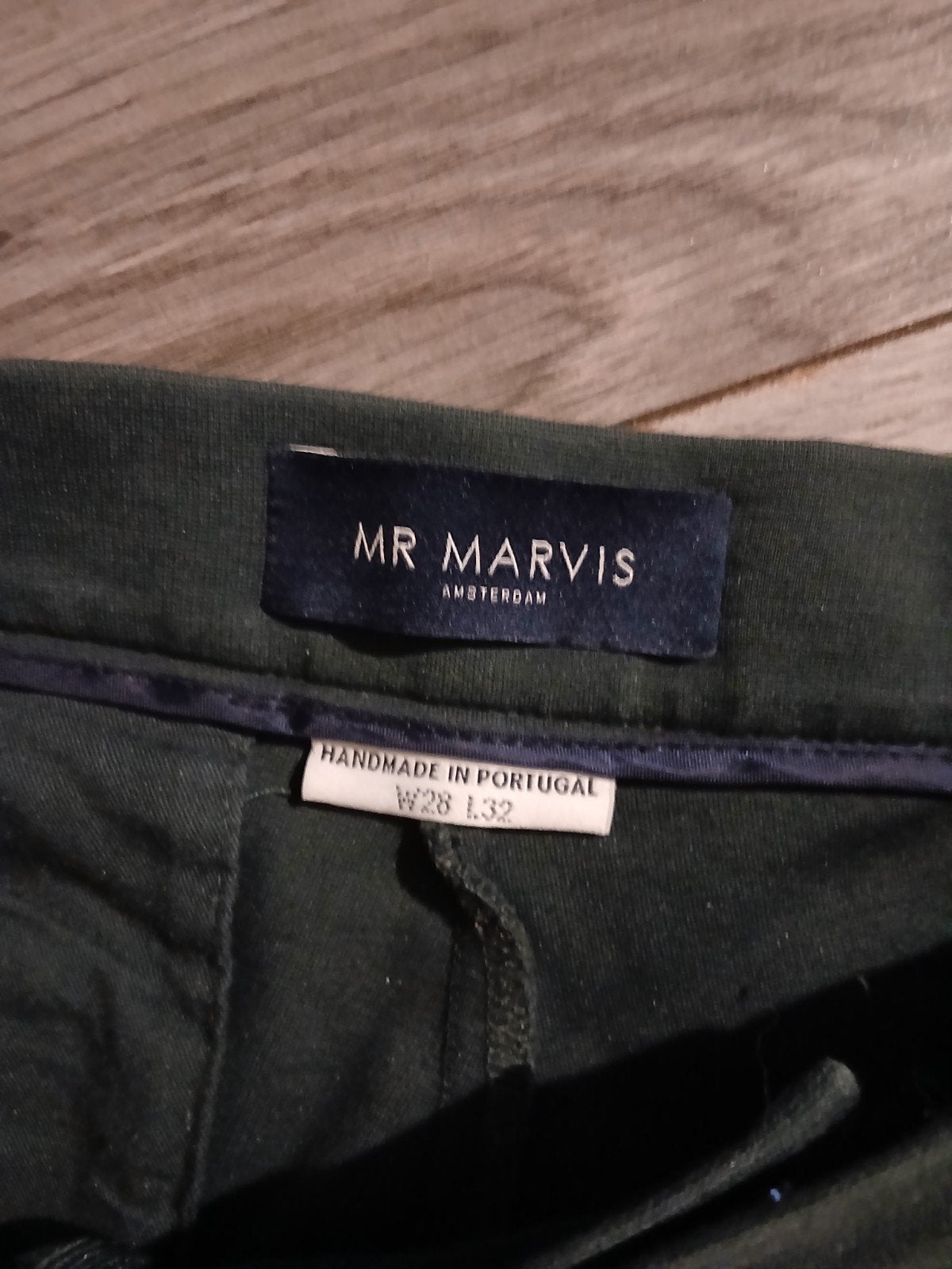 Mr Marvis Broek Donkergroen W28 L32, Ophalen of Verzenden