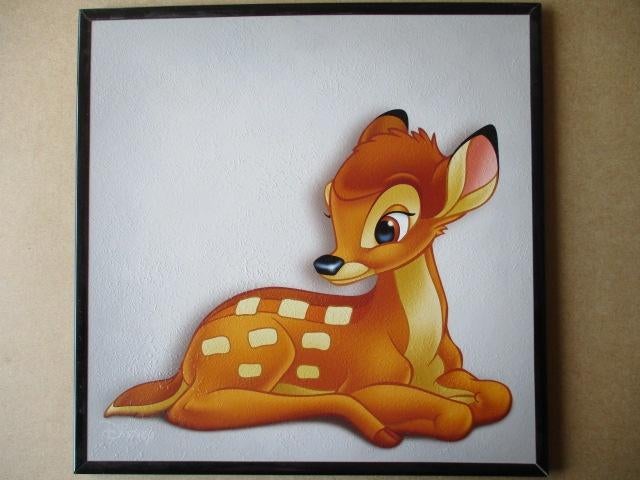 adv10162 disney bambi schilderij, Ophalen, Bambi of Dumbo, Gebruikt, Overige typen