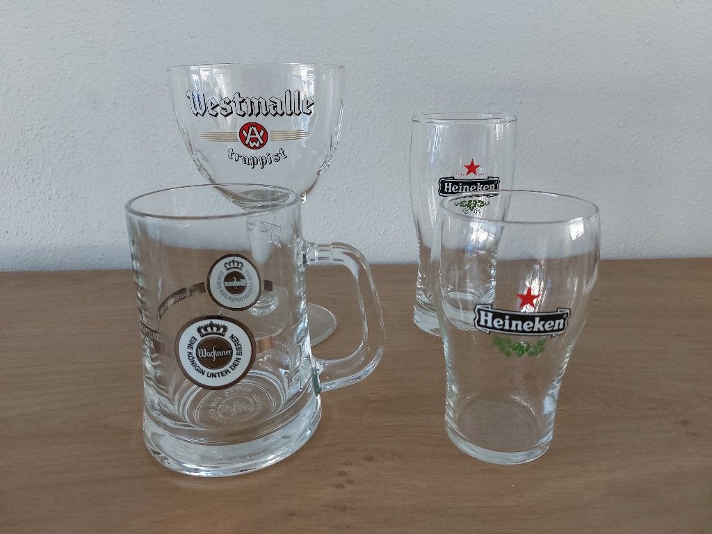 Diverse bierglazen, Ophalen, Nieuw, Bierglas