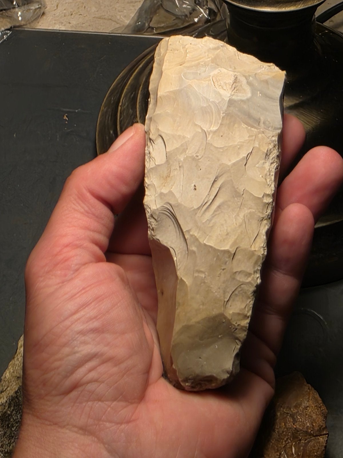 Authentieke Stenen Tijdperk Handbijl - Zeldzaam Artefact, Ophalen of Verzenden