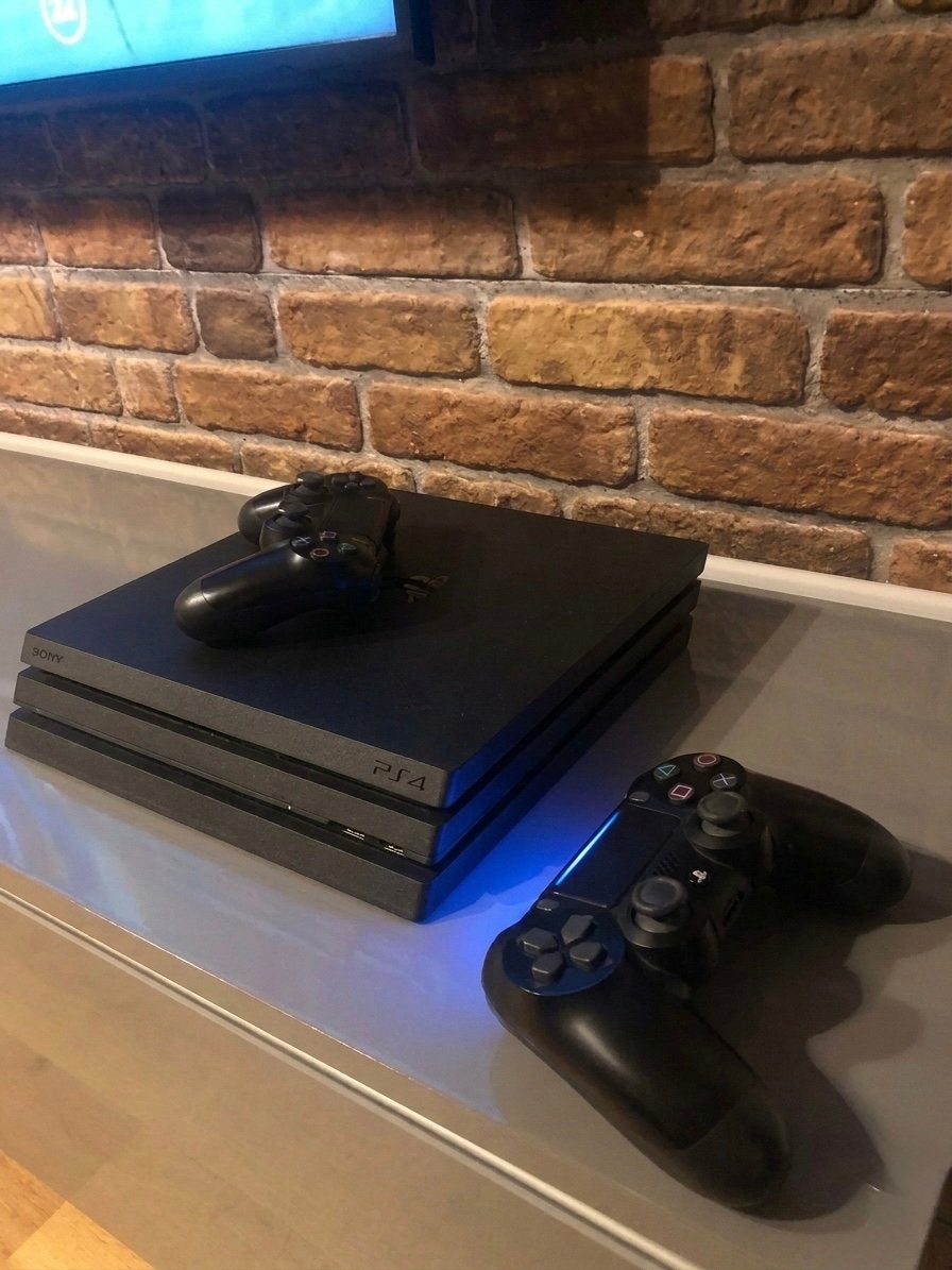 PS4 Pro 1TB + 2 controllers – nette staat, Ophalen of Verzenden, Gebruikt, Met 2 controllers, Pro
