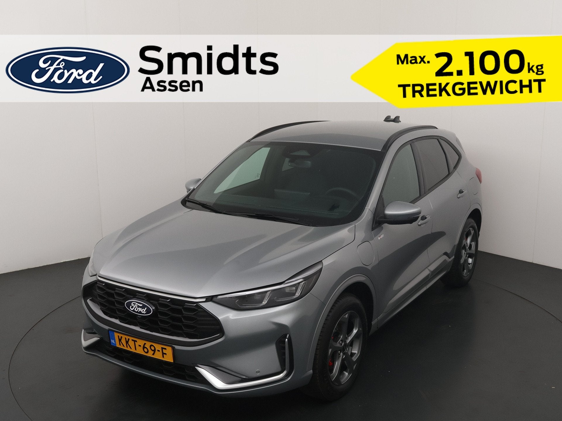 Ford Kuga 2.5 PHEV 243 pk ST-Line X | Trekhaak I AGR stoelen, Dealer onderhouden, 14 kWh, Gebruikt, Zwart