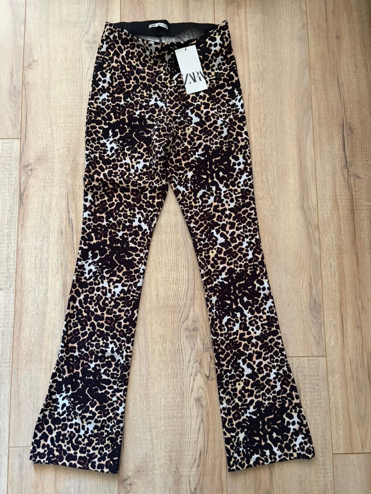 Nieuwe Zara ottoman broek stretch tijgerprint maat L, Overige kleuren, Maat 42/44 (L), Nieuw, Ophalen of Verzenden