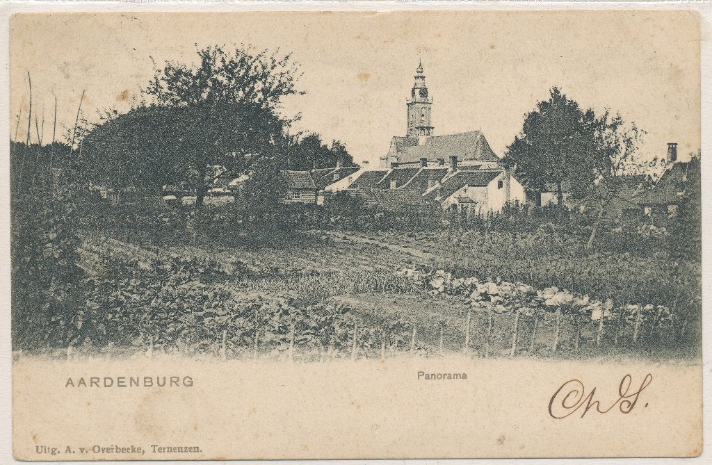 Aardenburg - Panorama 1904, Ophalen of Verzenden, Voor 1920, Gelopen, Zeeland