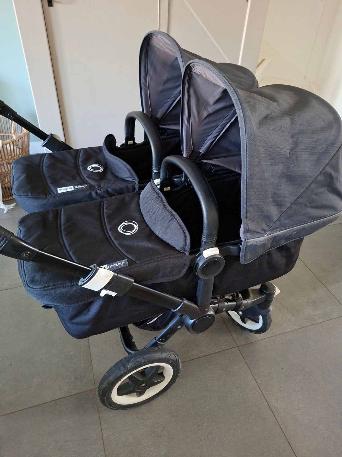 Bugaboo Donkey 2 Duo Kinderwagen met veel accessoires, Ophalen