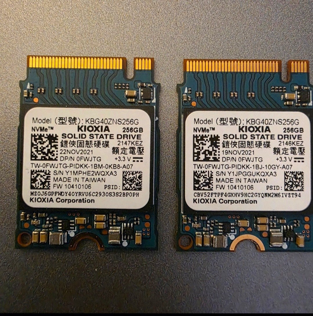 Kioxia (Toshiba) 256GB M.2 2230 NVMe SSD (2 stuks ), Computers en Software, Intern, 256GB, KIOXIA, SSD