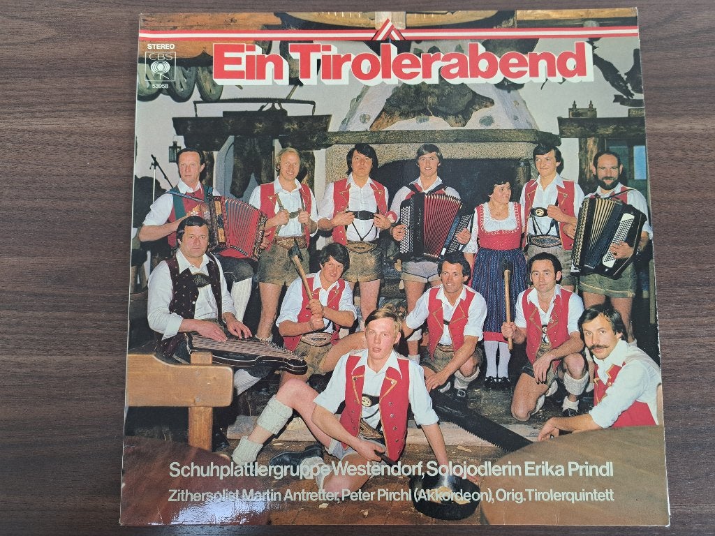 Schuhplattlergruppe Westendorf , Solojodlerin Erika Prindl –, LP, Ophalen of Verzenden, Zo goed als nieuw, 12 inch