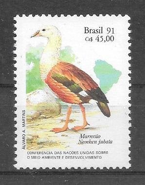 Brazilië 1991 Vogel, Verzenden, Postfris, Zuid-Amerika