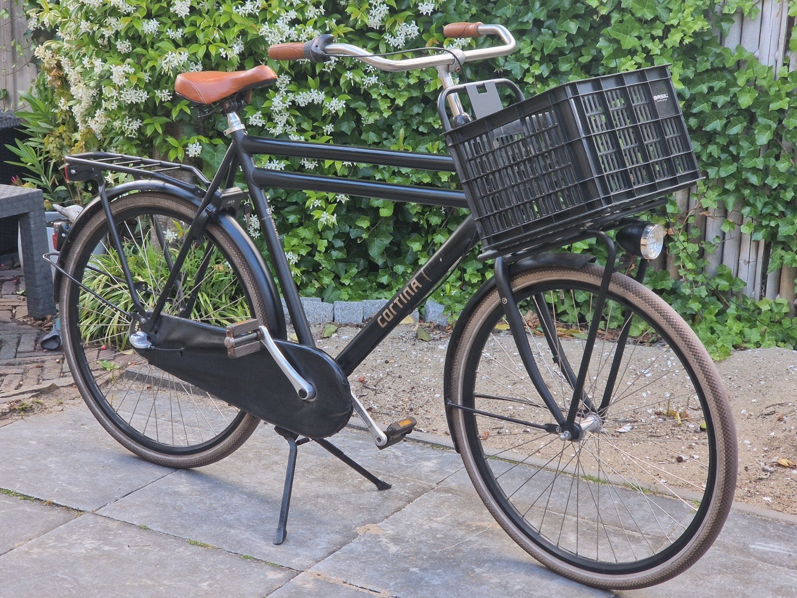 Cortina U4 - 28" - framemaat 65 - Jet Black Matt, Overige merken, Terugtraprem, Gebruikt, Versnellingen