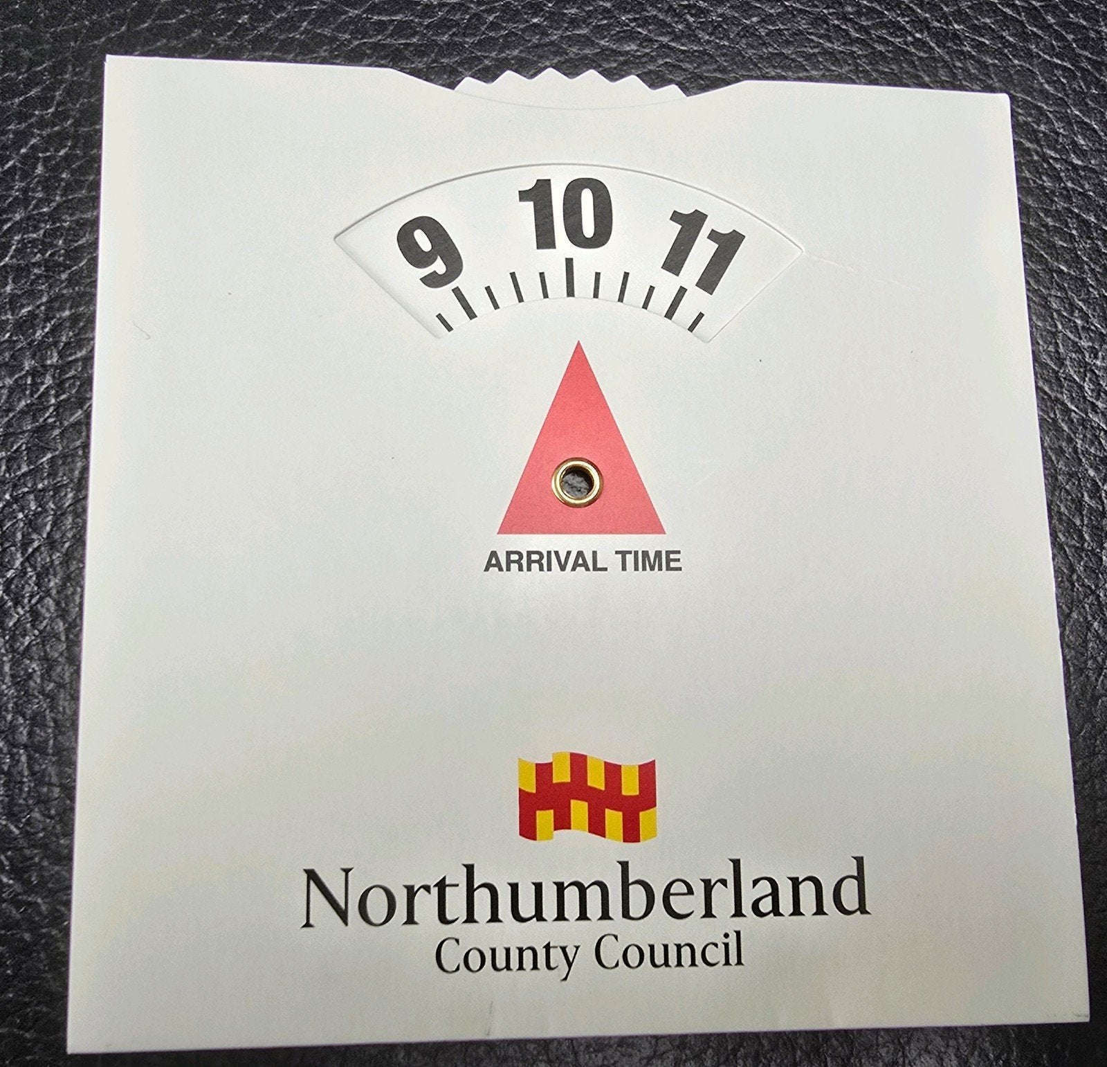 Parkeerschijf Northumberland UK, Auto diversen, Auto-accessoires, Zo goed als nieuw, Ophalen of Verzenden