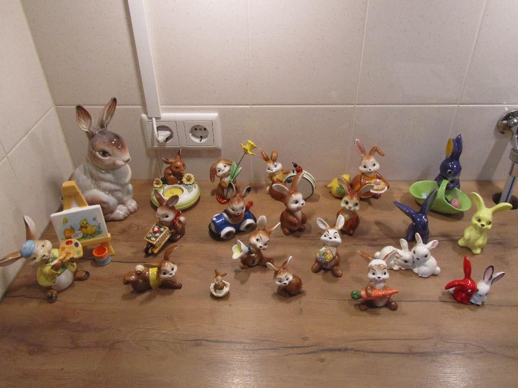 Goebel konijn konijnen haas hazen, Verzamelen, Beelden en Beeldjes, Ophalen of Verzenden, Zo goed als nieuw, Dier