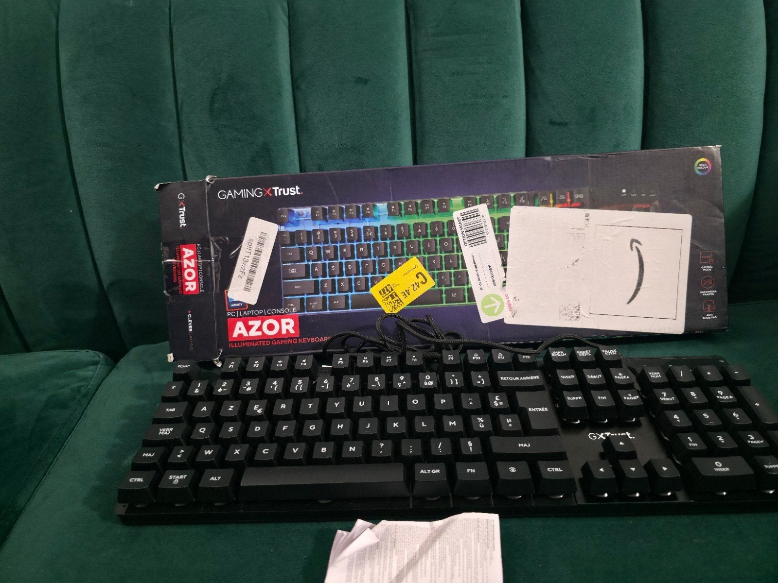 Trust Gaming GXT 835 Azor Gaming Toetsenbord (AZERTY - Nieuw, Ophalen of Verzenden, Azerty, Nieuw, Gaming toetsenbord